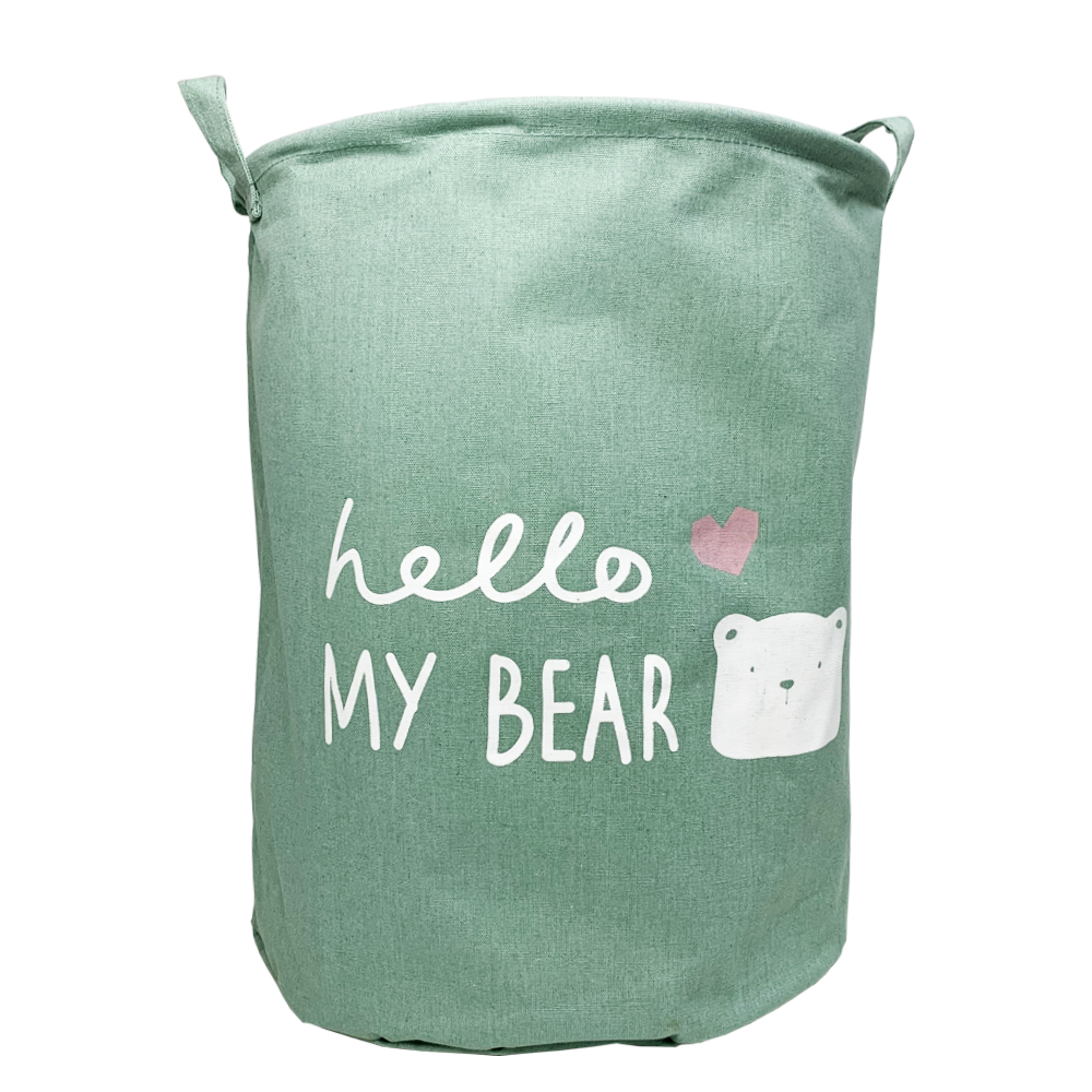 Корзина hello my bear Зеленый (15292455)