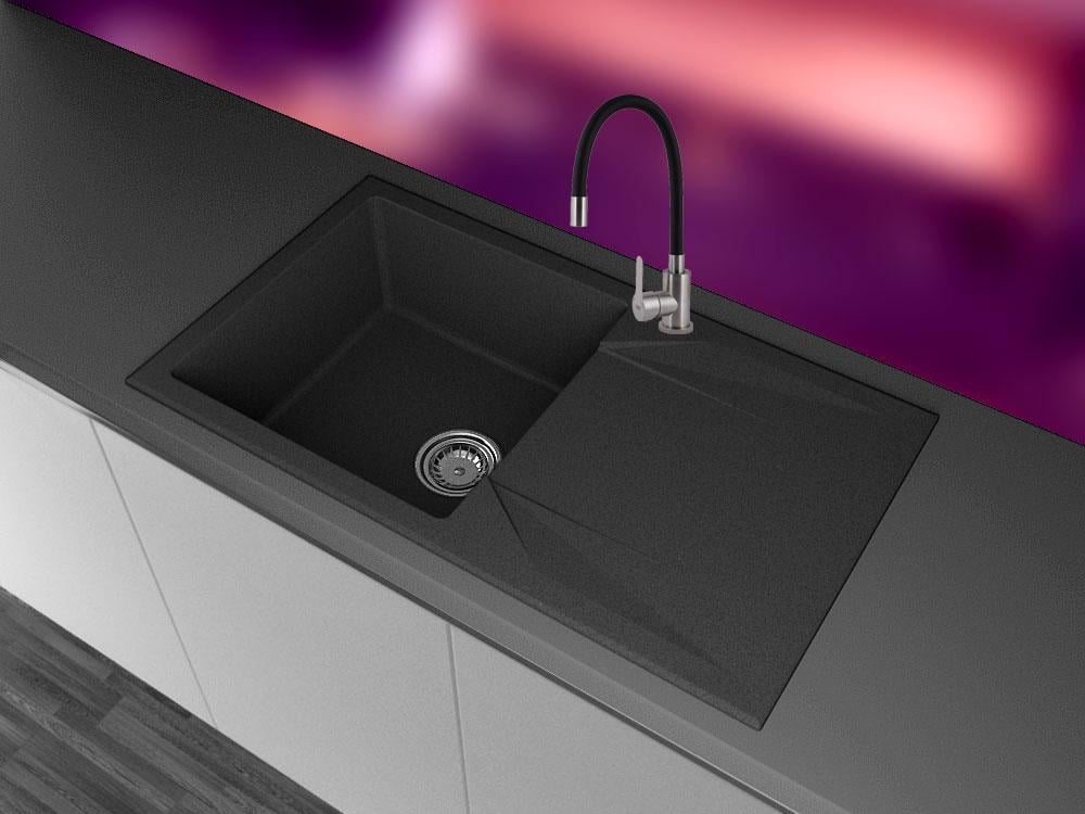 Змішувач для кухні гнучкий Continent GRO i15 Чорний (28613712) - фото 3 Змішувач для кухні гнучкий Continent GRO i15 Чорний (28613712) - фото 3