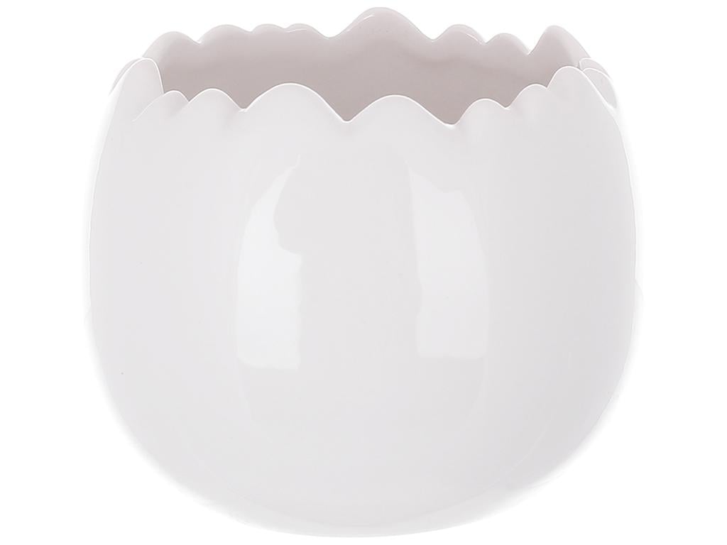 Кашпо фарфоровое в форме яйца 11х9 см Белый (BDI-495-481) - фото 1 Кашпо фарфоровое в форме яйца 11х9 см Белый (BDI-495-481) - фото 1