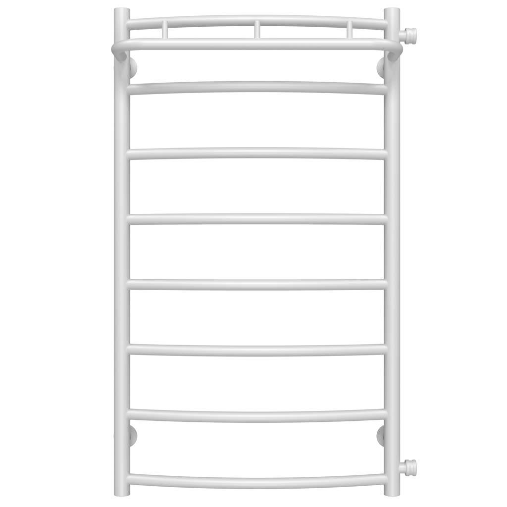 Полотенцесушитель водяной Deffi Классик N П8 боковое правое подключение нержавеющая сталь 500х900 мм Белый (C.KN.90.50.8.W.C)