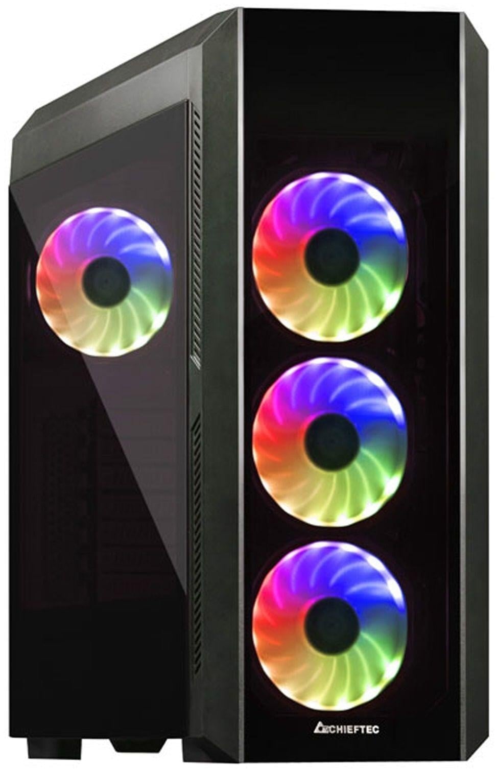 Корпус для компьютера Chieftec SCORPION III Midi-Tower ATX PSU Black (GL-03B-OP)