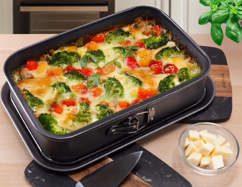 Форма для запікання Kamille Vizo зі змінним дном вуглецева сталь 39,5x28x8 см (6040) - фото 11 Форма для запікання Kamille Vizo зі змінним дном вуглецева сталь 39,5x28x8 см (6040) - фото 11