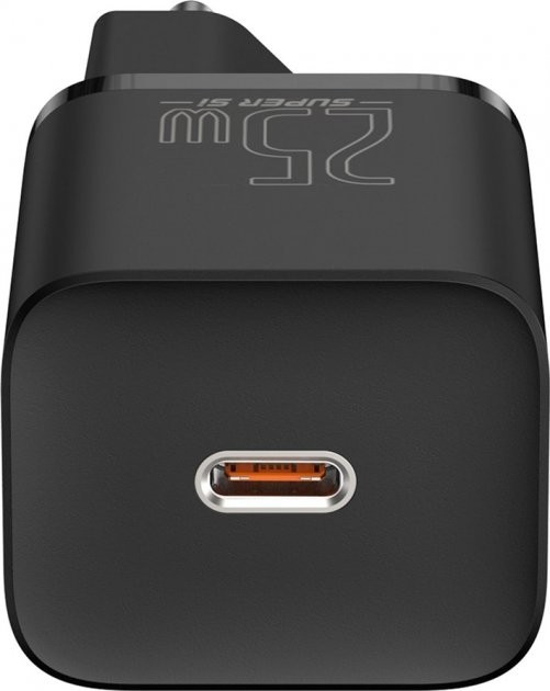 Зарядное устройство сетевое BASEUS Super Si 25W Quick Charger и кабель Type-C to Type-C 3A 1 м TZCCSUP-L01 Black (28948125) - фото 2 Зарядное устройство сетевое BASEUS Super Si 25W Quick Charger и кабель Type-C to Type-C 3A 1 м TZCCSUP-L01 Black (28948125) - фото 2