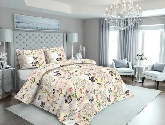 Комплект постельного белья Vital Textile Голд Люкс бязь евро 200х220 см (BLe-688)