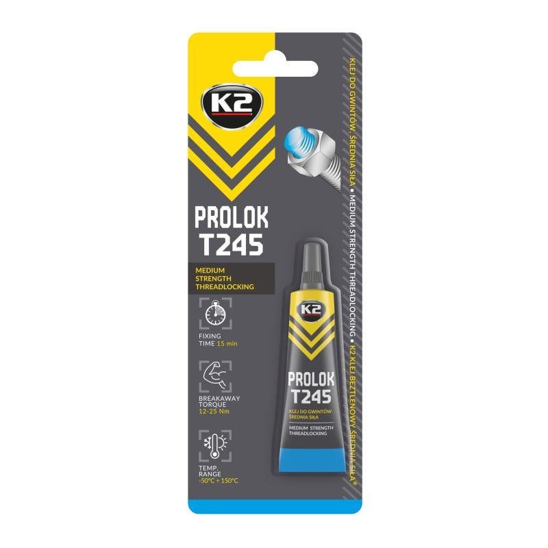 Клей-фіксатор для різьбових з'єднань K2 Prolok W243 6 мл Синій (2929924457)