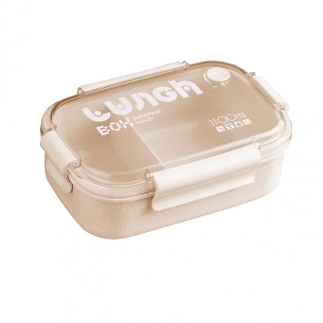 Ланч-бокс Delicious из эко пластика 1100 мл Бежевый (402221)
