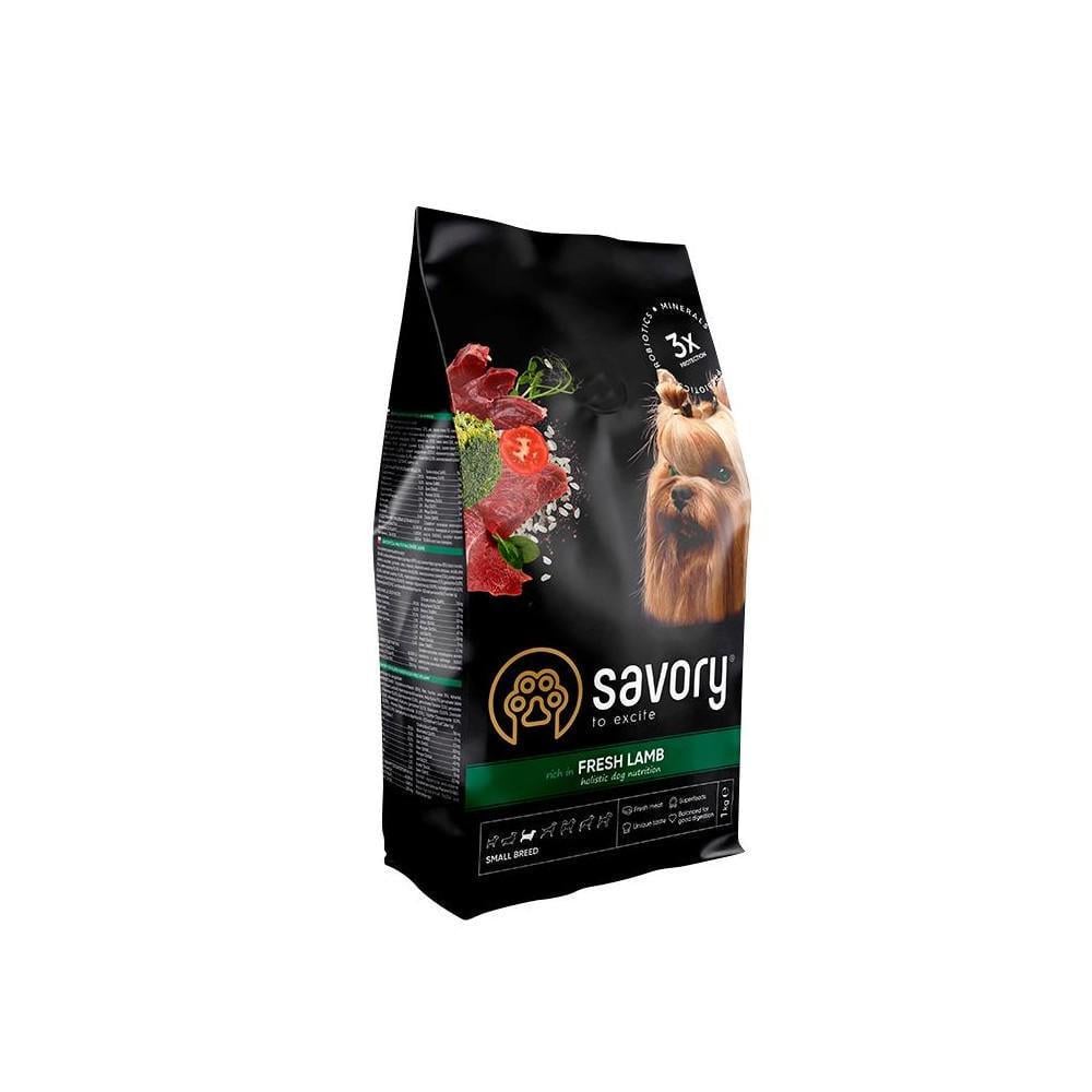Корм сухий для собак Savory Small Сейвори гурманів малих порід зі свіжим ягням 1 кг (арт.30310)