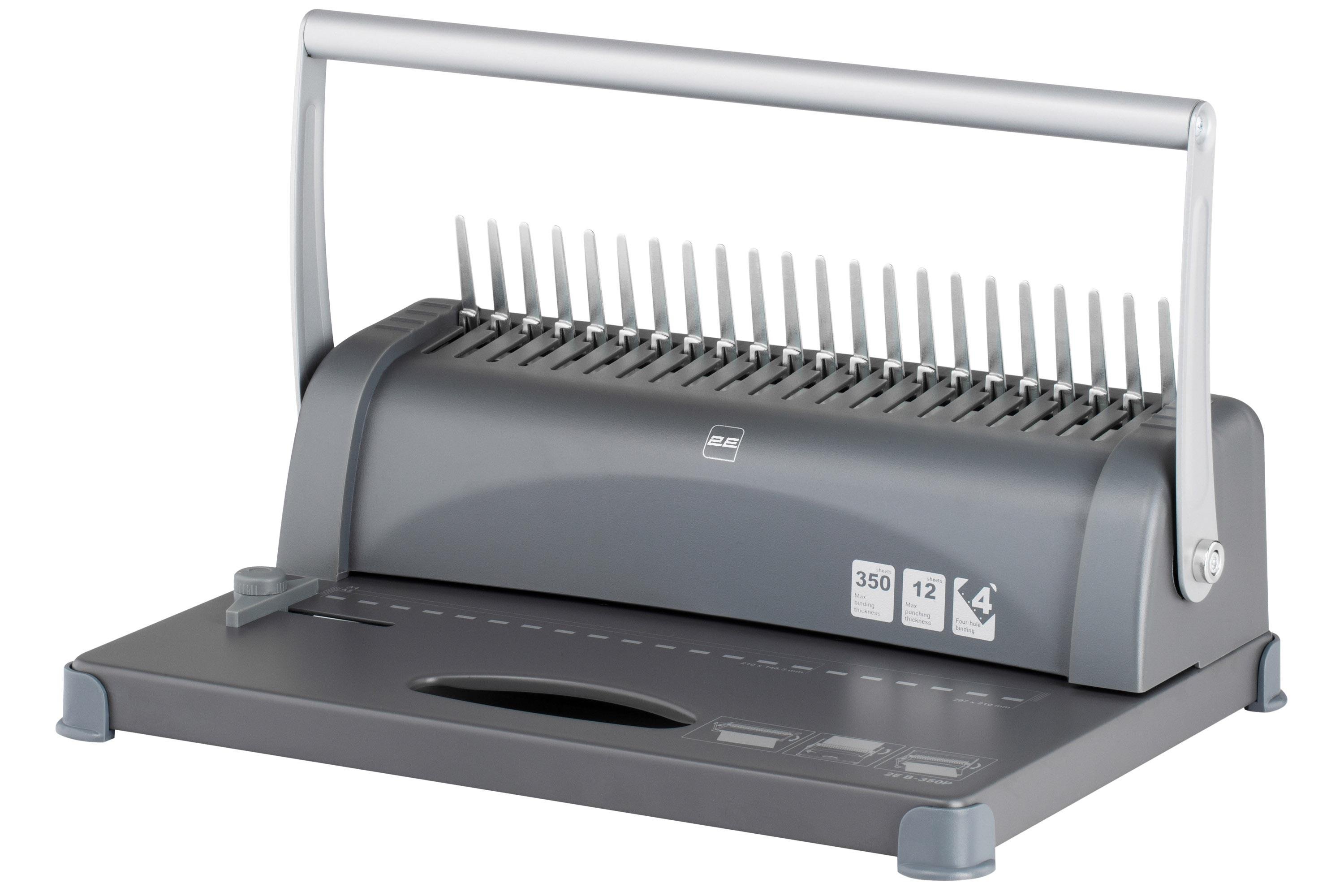 Біндер 2E B-350P кількість ножів 21 шт. палітурна здатність 350 листів дирокол (2E-B-350P)