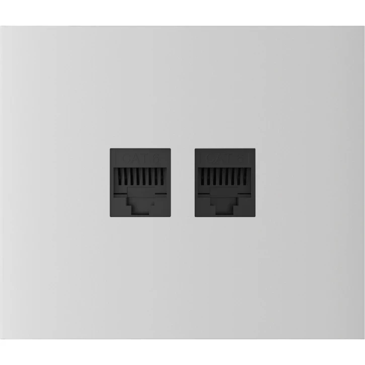 Панель центральна для вбудованої інтернет-розетки Ajax CenterCover LAN vertical White (2890076348)