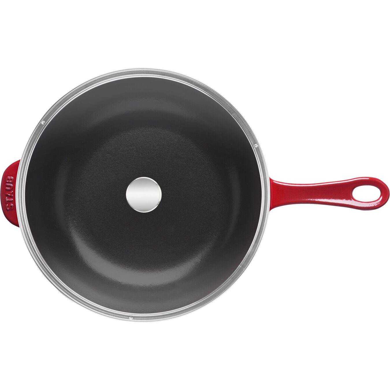 Сковорода Staub Cast Iron с крышкой 25 см Red - фото 3