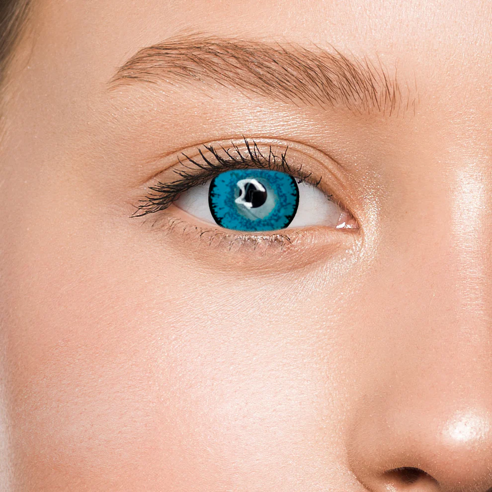 Контактные линзы зеленые Elite Lens Аквамарин +0,00 14,5 мм 2 шт. Зеленый (25906501)