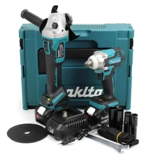 Набір інструментів 48V: гайковерт/шліфмашина/акумулятори 6.0 Ah 2 шт.