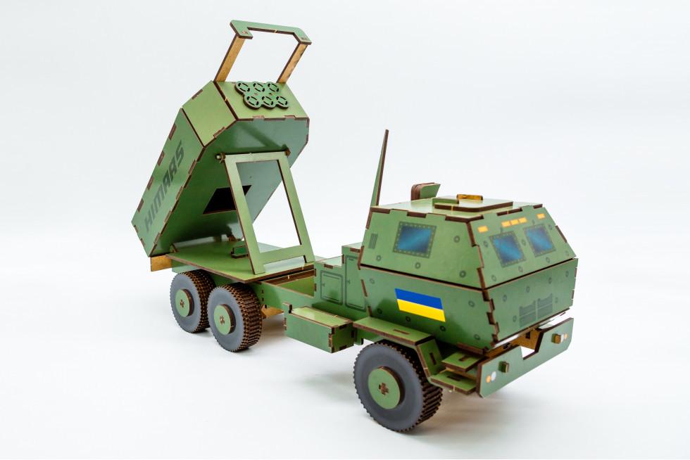 Пазл з дерева механічний PuzzleOK Himars 3D 152 деталі - фото 6 Пазл з дерева механічний PuzzleOK Himars 3D 152 деталі - фото 6