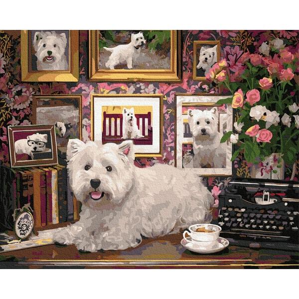 Картина по номерам Brushme GX28041 Любимая болонка 40x50 см (1322023214)