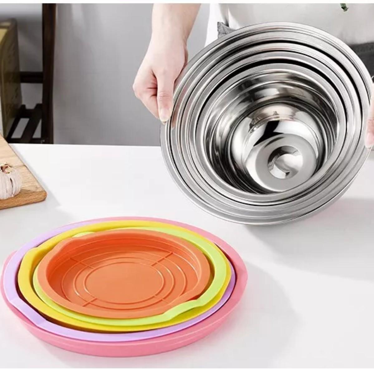 Миски з кришками SS 10 пр. d18/20/22/24/26 см (R93600) - фото 2 Миски з кришками SS 10 пр. d18/20/22/24/26 см (R93600) - фото 2