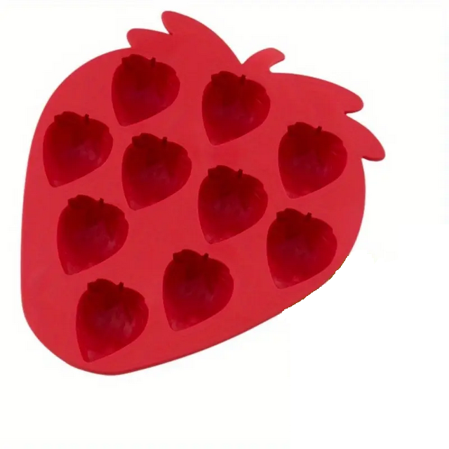 Форма силіконова полуниця для випічки Червоний (SAM-2201) Форма силіконова полуниця для випічки Червоний (SAM-2201)