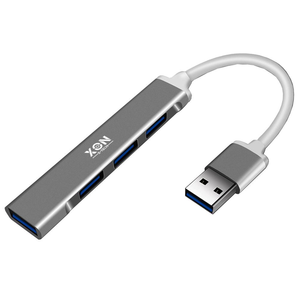 USB-хаб XON SmartHub USB 3.0 и 3хUSB 2.0 Серый (UHAXM041332G 4958)