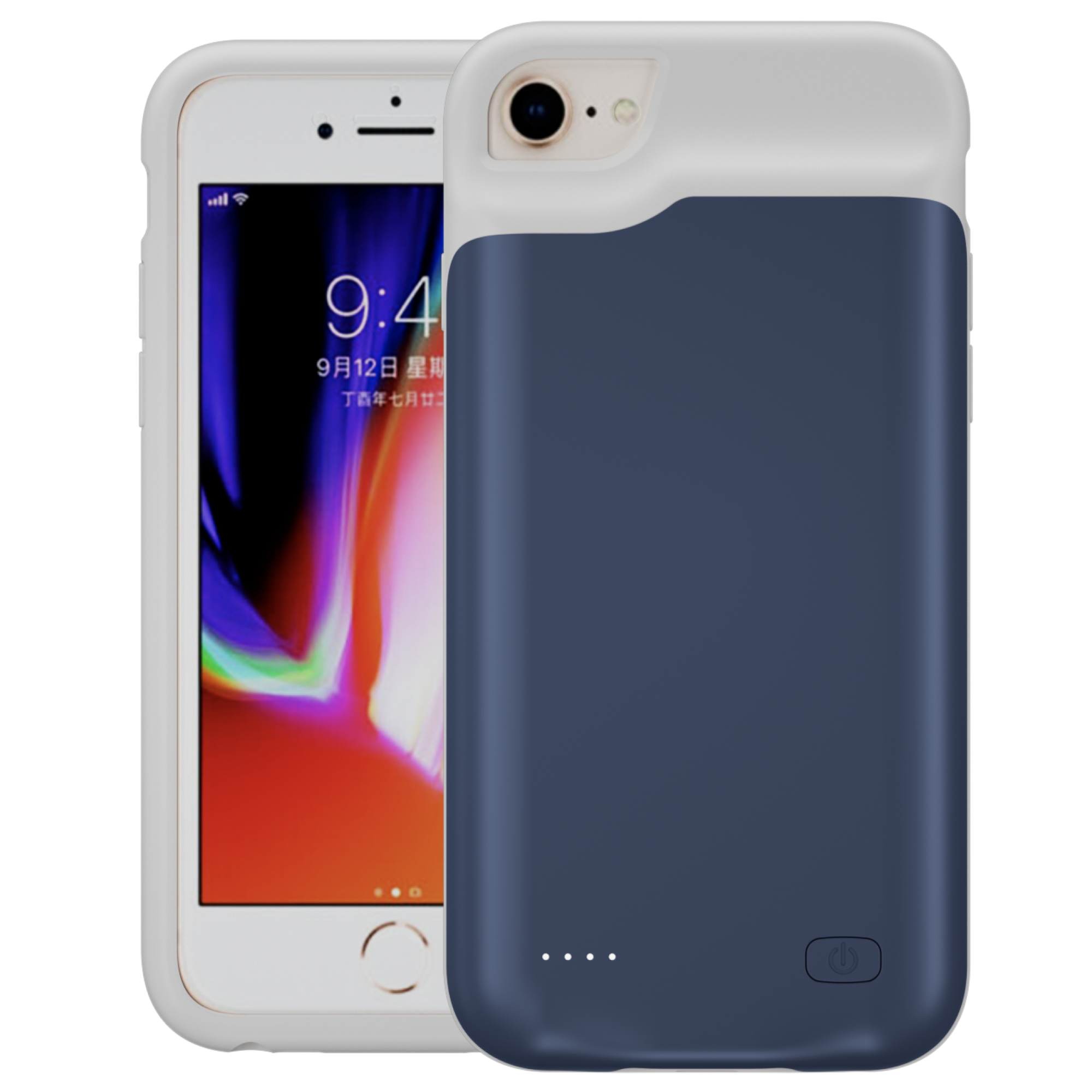 Чохол акумулятор iBattery для iPhone 6/6s/7/8 6000 mAh blue