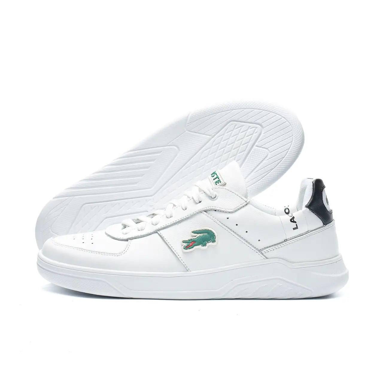 Кроссовки мужские кожаные классические аналог Lacoste р. 44 29 см Белый (32465530) Кроссовки мужские кожаные классические аналог Lacoste р. 44 29 см Белый (32465530)