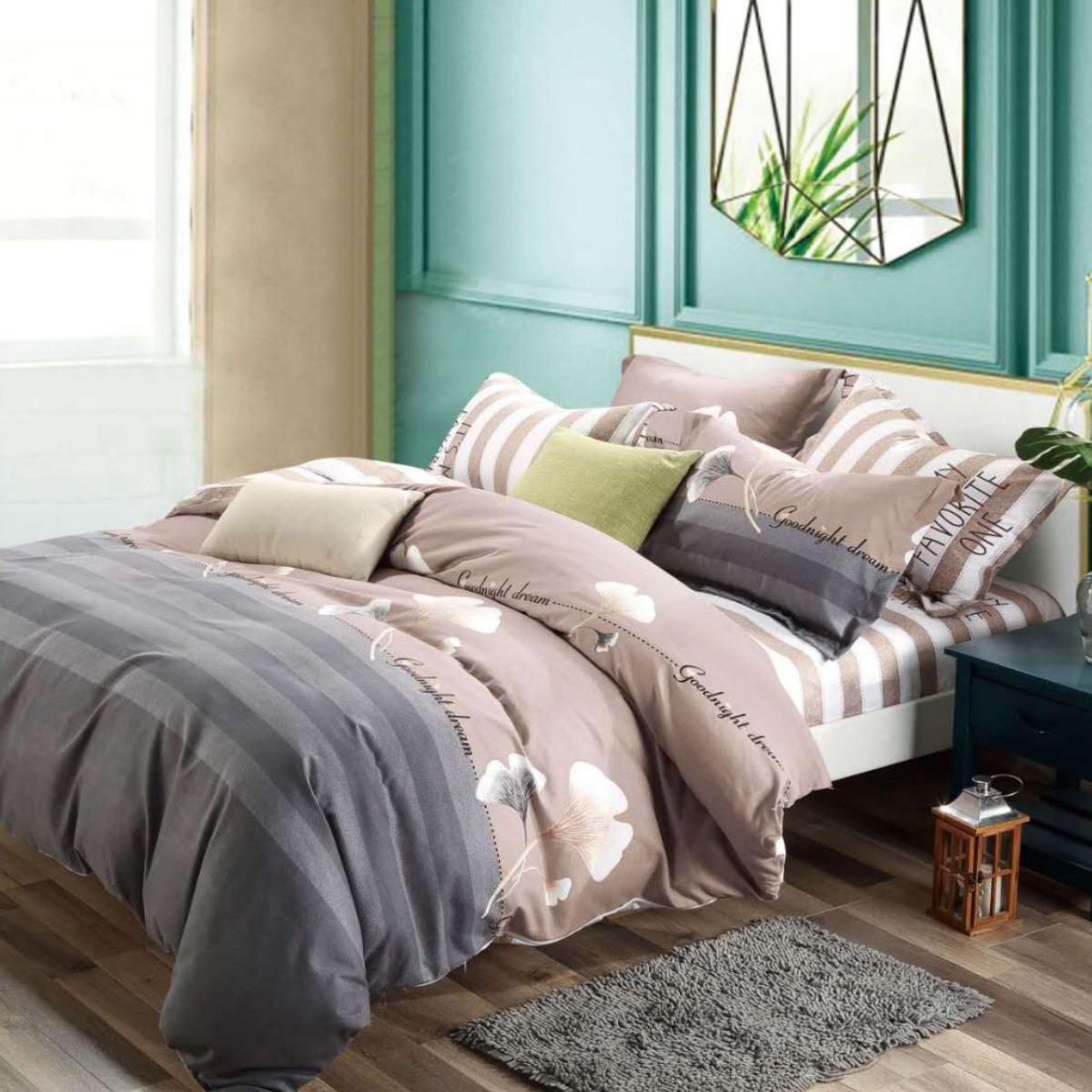 Комплект постільної білизни ZMW Home Textiles Goodnight dream фланель двоспальний (37439)