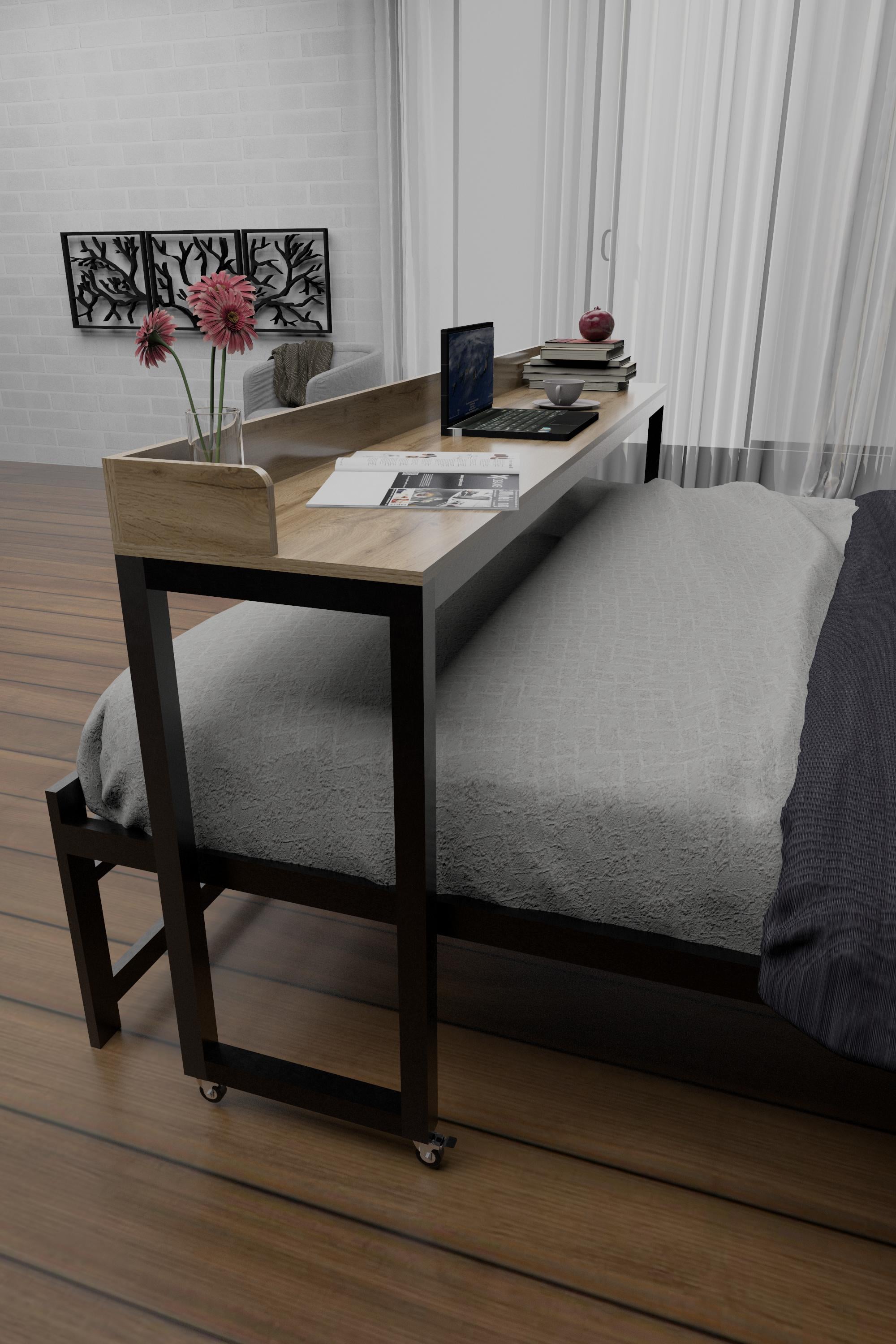 Стол надкроватный консольный EcoLoft Торино DSP-1255-1 в стиле лофт Дуб Аппалачи (DSP-1255-1)