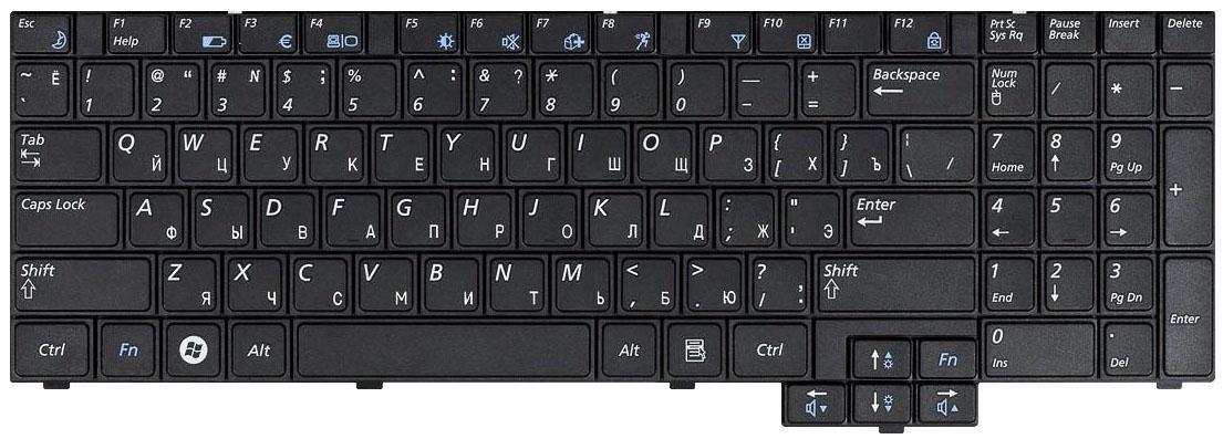 Клавиатура для ноутбука Samsung X520 EN Black