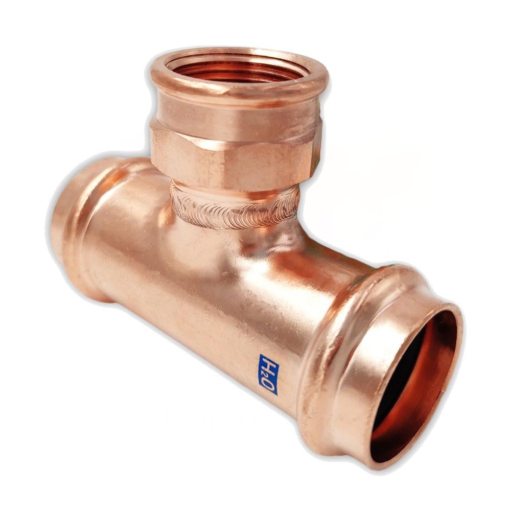 Пресс-тройник медный Raccorderie Metalliche Aespres Uniko 15x1/2" В (689102015U)