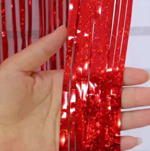 Дождик-штора новогодний для фотозоны с голограммой 2х1 м Красный (65392/2) - фото 5 Дождик-штора новогодний для фотозоны с голограммой 2х1 м Красный (65392/2) - фото 5