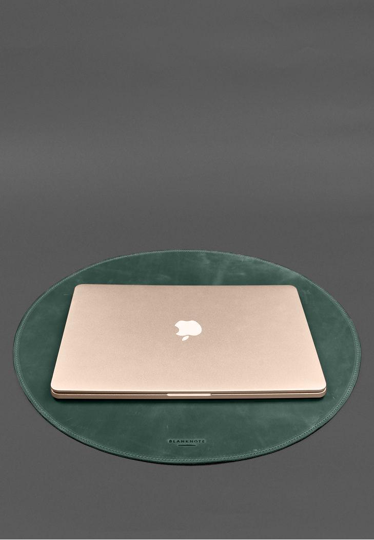 Настольный набор из натуральной кожи 1.2 Crazy Horse Зеленый (A-028804) - фото 3 Настольный набор из натуральной кожи 1.2 Crazy Horse Зеленый (A-028804) - фото 3