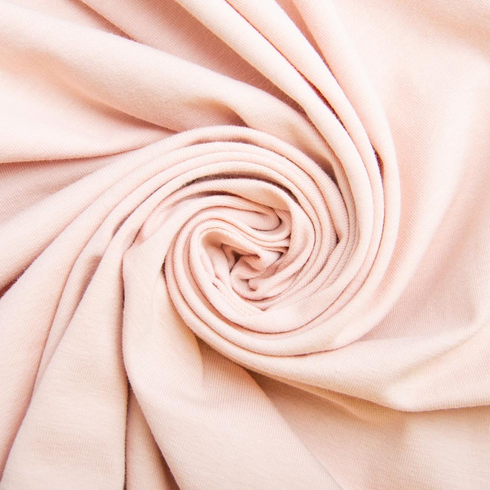 Ткань кулир с эластаном пудра