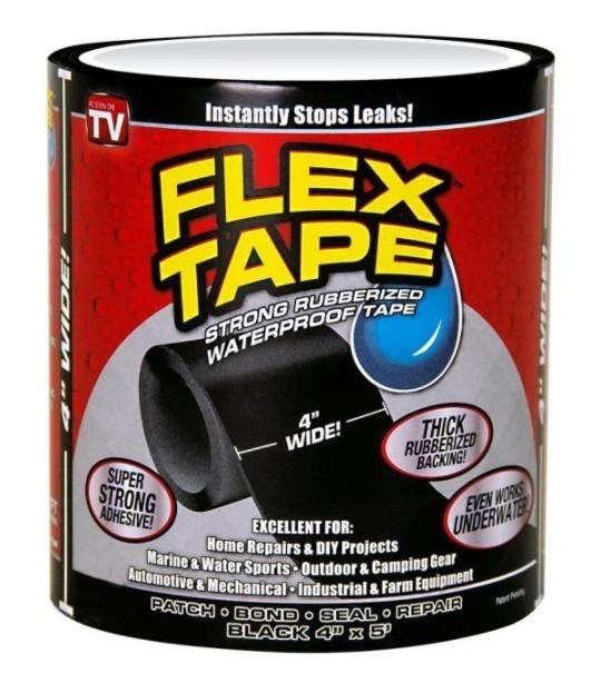 Водонепроницаемая сверхпрочная изоляционная лента скотч Flex Tape 2 м (AND XL-1509) Водонепроницаемая сверхпрочная изоляционная лента скотч Flex Tape 2 м (AND XL-1509)