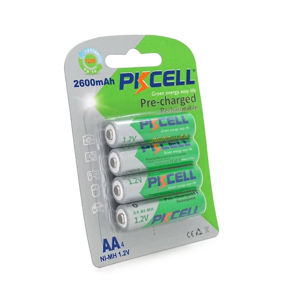 Акумулятор PKCELL Already Charged NiMH 1,2V AA 2600mAh 4 штуки у блістері (33658)