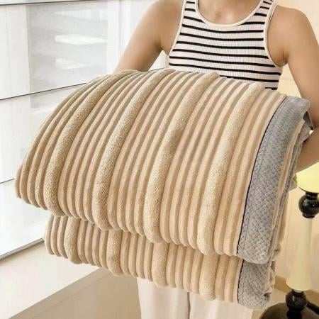 Плед-покривало з мікрофібри Koloco 150x200 см Бежевий (16-368-2) - фото 1