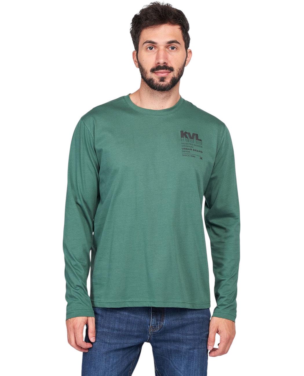 Футболка с длинным рукавом мужская Kenvelo 10106092.GQ8 XXL Зеленый (5942723003928)