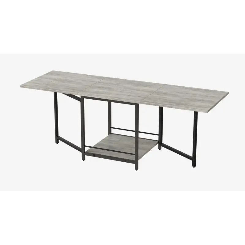 Стіл журнальний трансформер Ferrum-decor Kub Kombo Чорний метал ДСП Бетон (FRD-105155) - фото 1