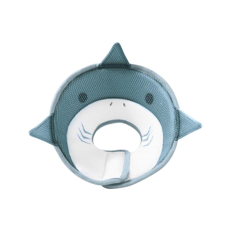 Воротник-подушка для кошек Lesko DT-613 Shark послеоперационный мягкий S Gray (25713879)