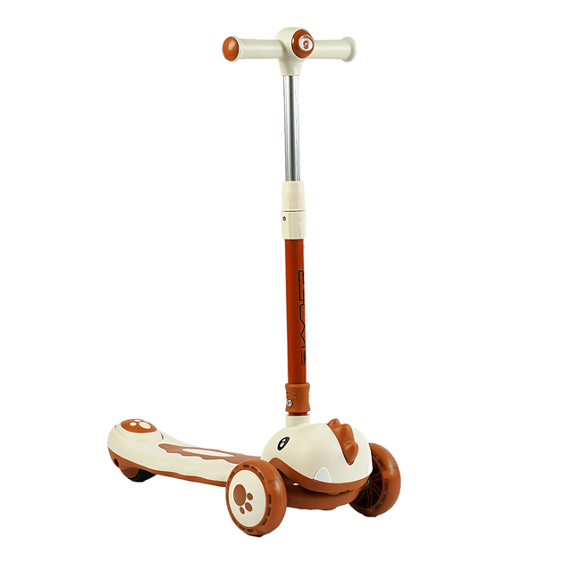 Самокат триколісний Skyper SJ-02074/6 підсвічування платформи/кермо складане/в коробці/колеса PU зі світлом 125х40 мм (25105314)