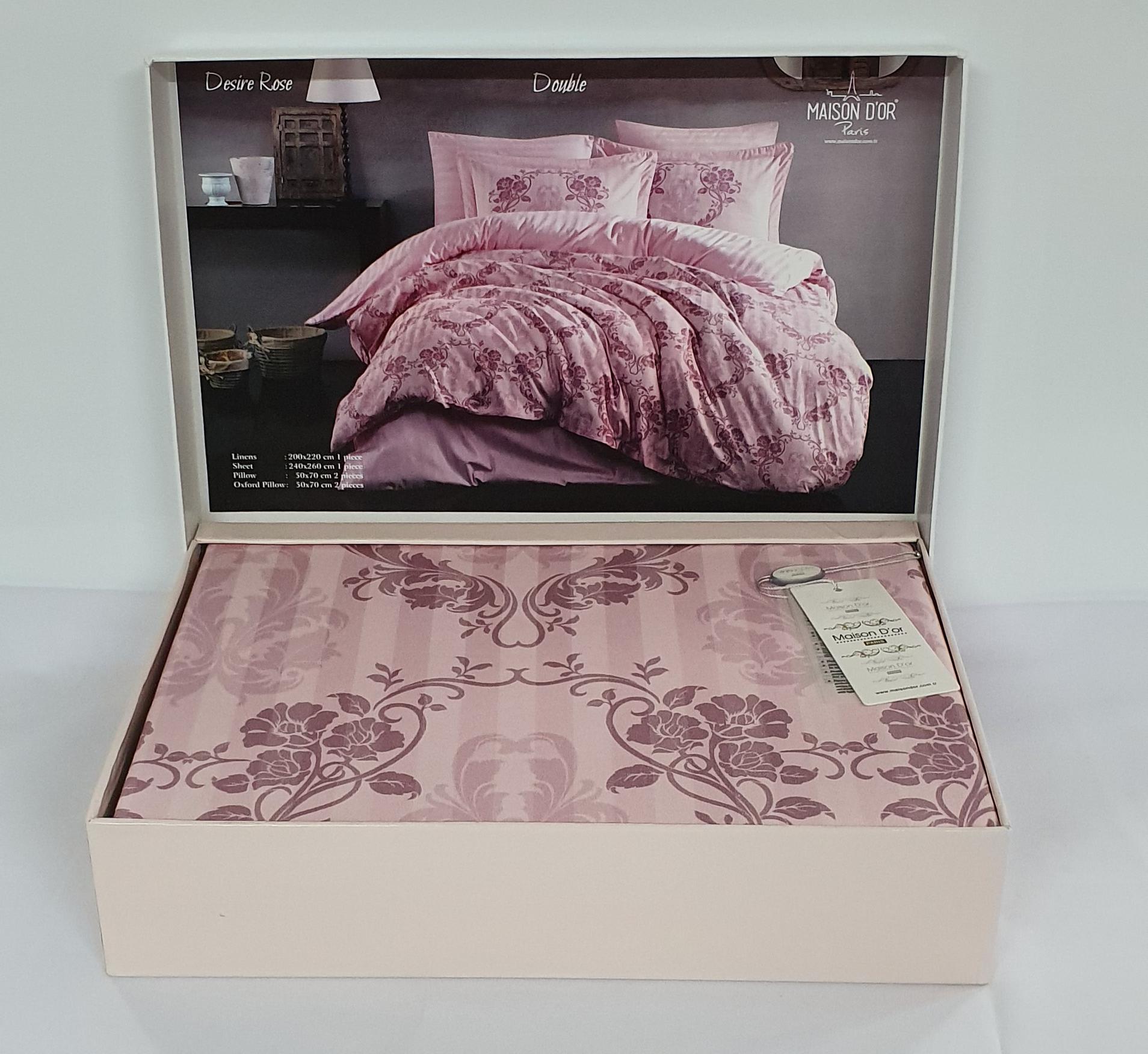 Комплект постельного белья Maison D'or Cатин 200х220 Desire Rose (CN2333)