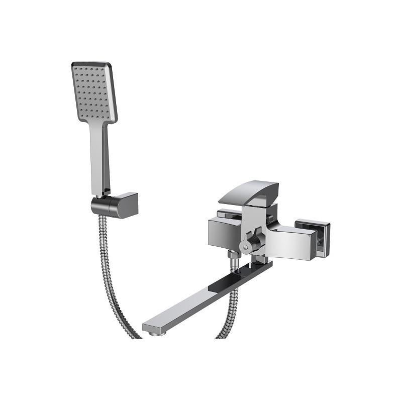 Смеситель для ванны KOER KB-42007-01 с длинным изливом Хром (KR3456) Смеситель для ванны KOER KB-42007-01 с длинным изливом Хром (KR3456)