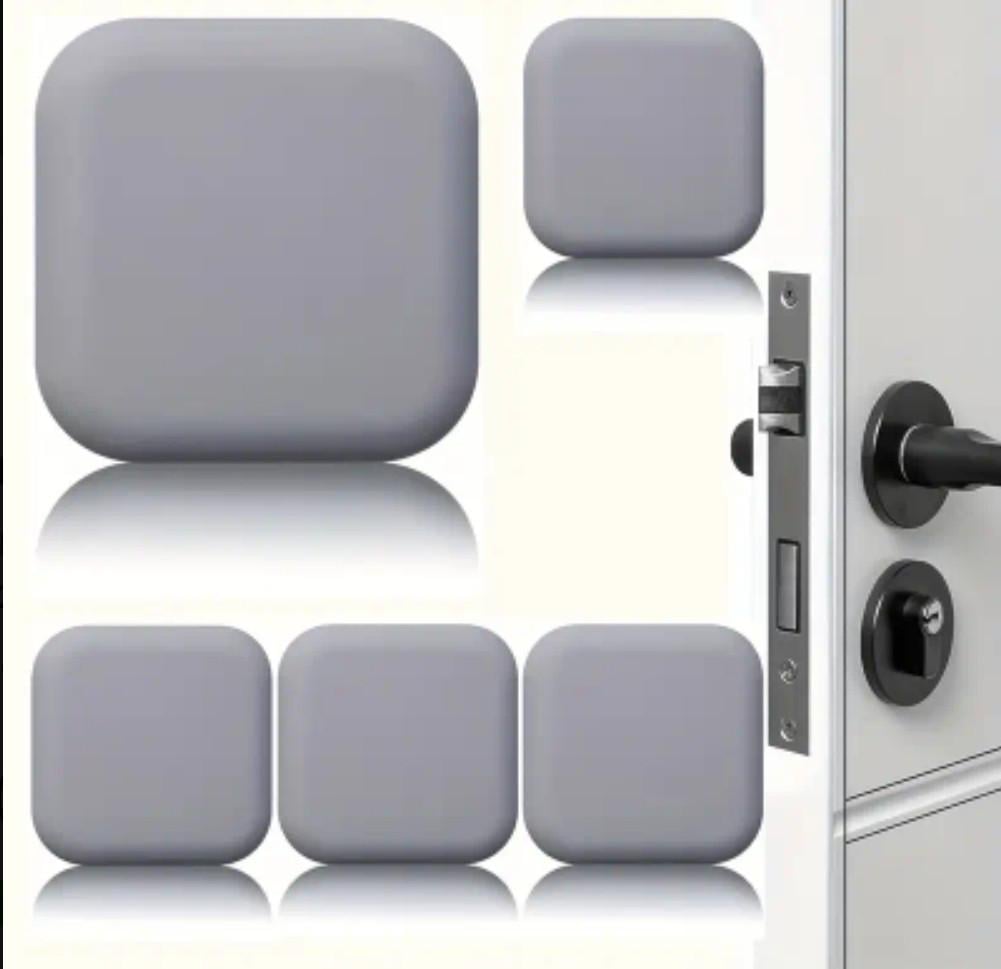 Стопор для дверей самоклейний силіконовий 1 шт. 38х38 мм Сірий (2528451803) - фото 2 Стопор для дверей самоклейний силіконовий 1 шт. 38х38 мм Сірий (2528451803) - фото 2