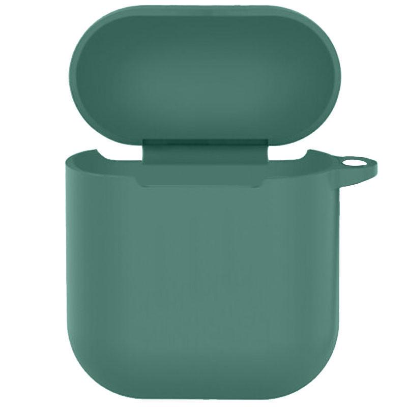 Футляр силіконовий Epik New з карабіном для навушників Airpods 1/2 Зелений/Pine Green (00000049909_16)