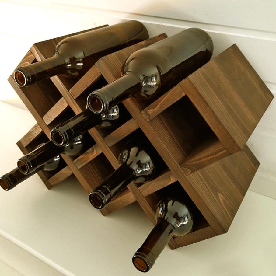 Полка для вина настольная Тамая Латте (Впс-014316) Полка для вина настольная Тамая Латте (Впс-014316)