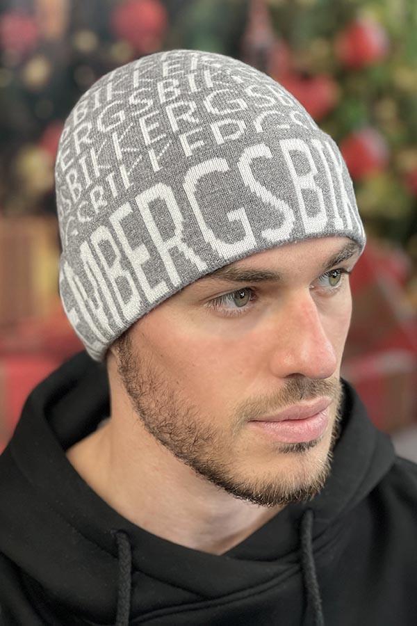 Шапка чоловіча Braxton Letters Маренго/Білий (5158)