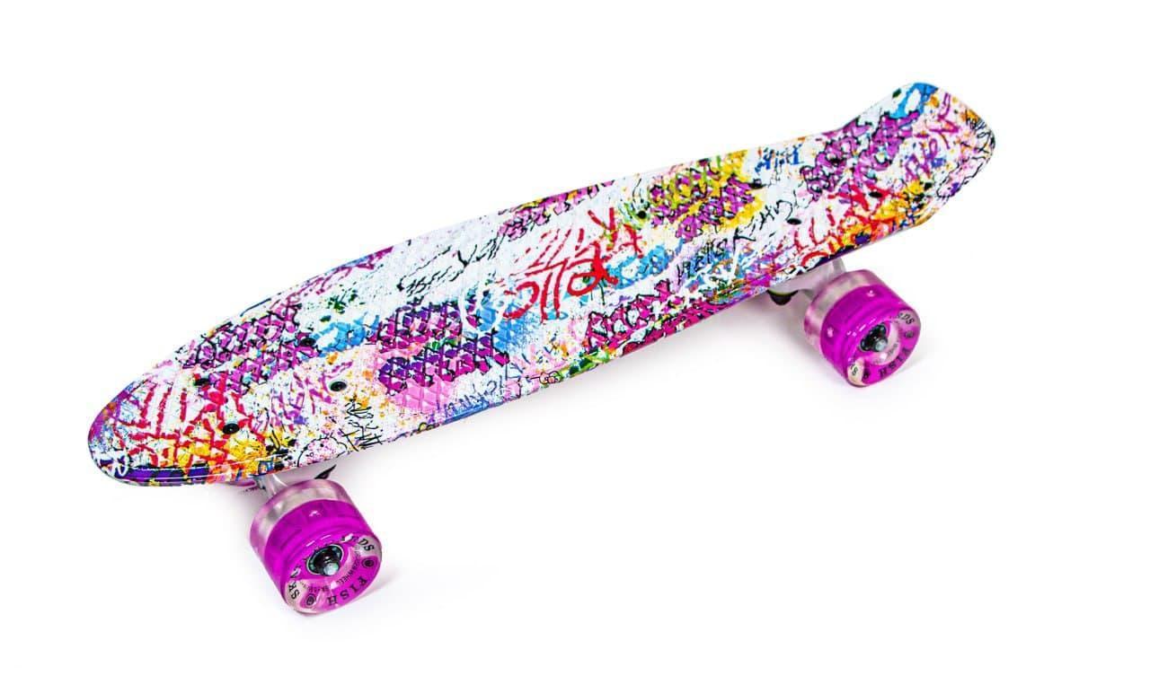 Пенниборд Fish Fantasy колеса с подсветкой (PFO011)