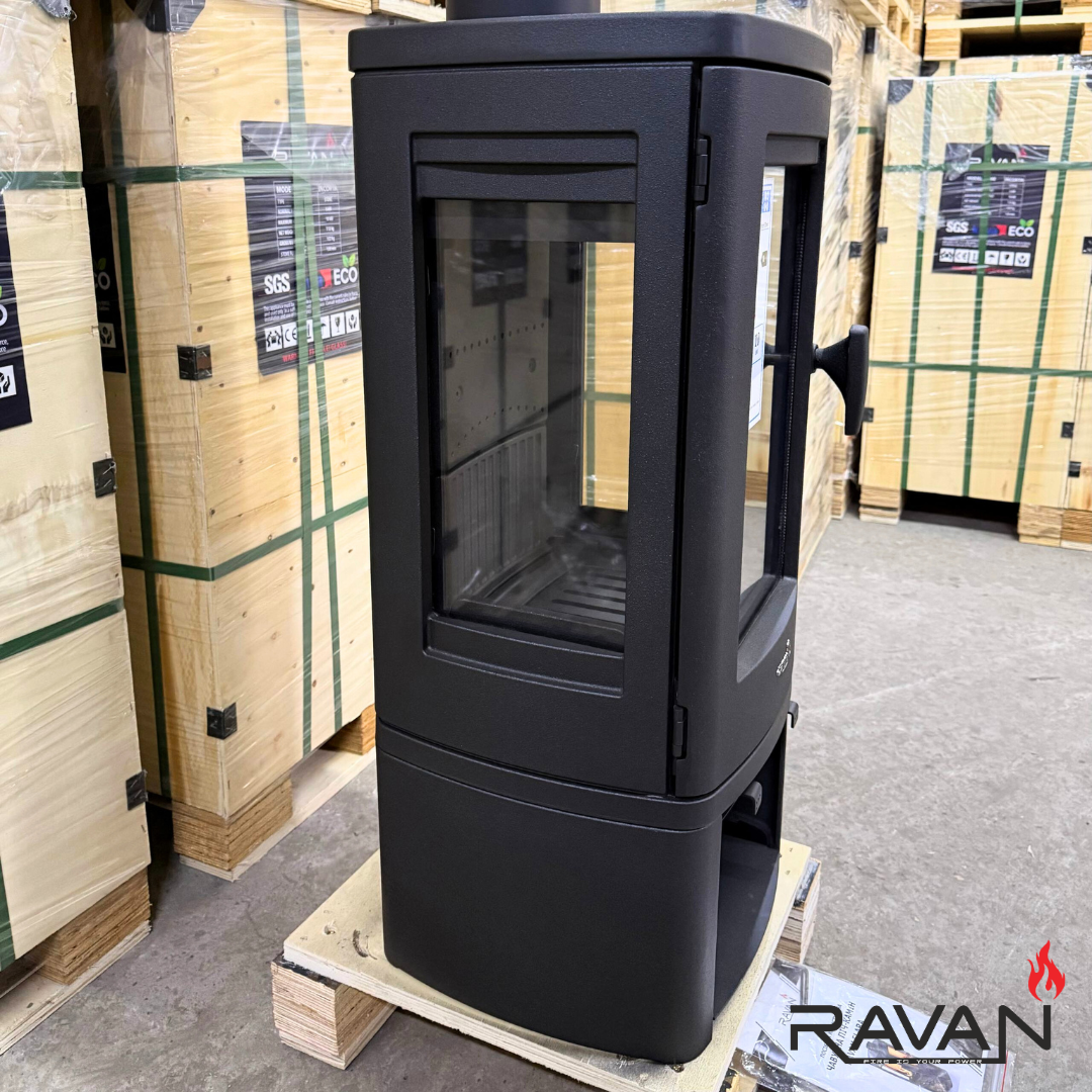 Піч-камін чавунна Ravan Elara на дровах 10 кВт (29190810) - фото 12