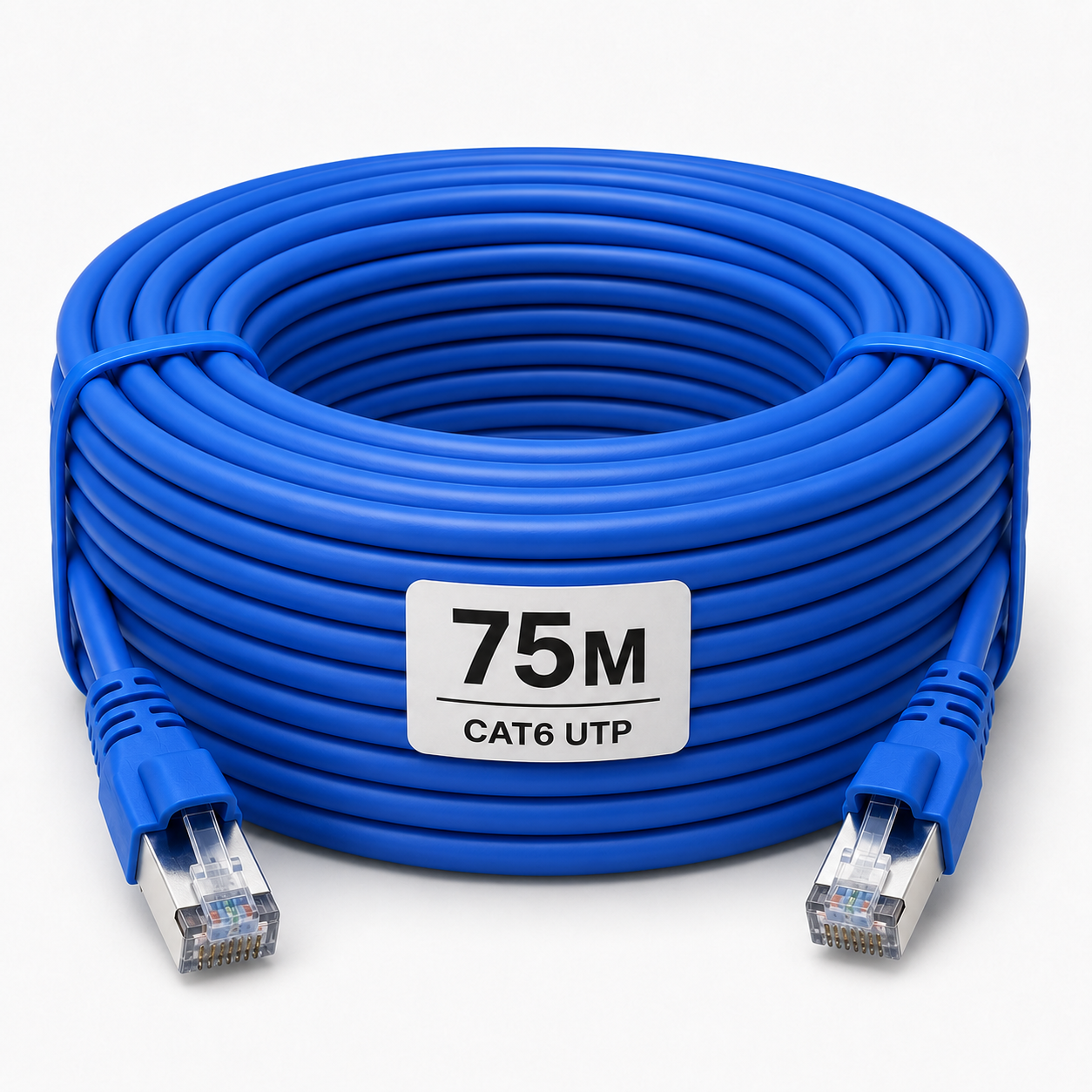 Патч-корд Gear 75 м Cat6 UTP CCA RJ45 LAN Синій (884060м)