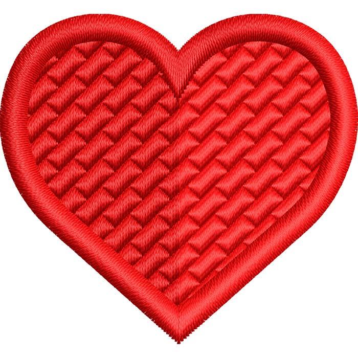 Нашивка патч Сердце №3 5x4,5 см (1801380519)