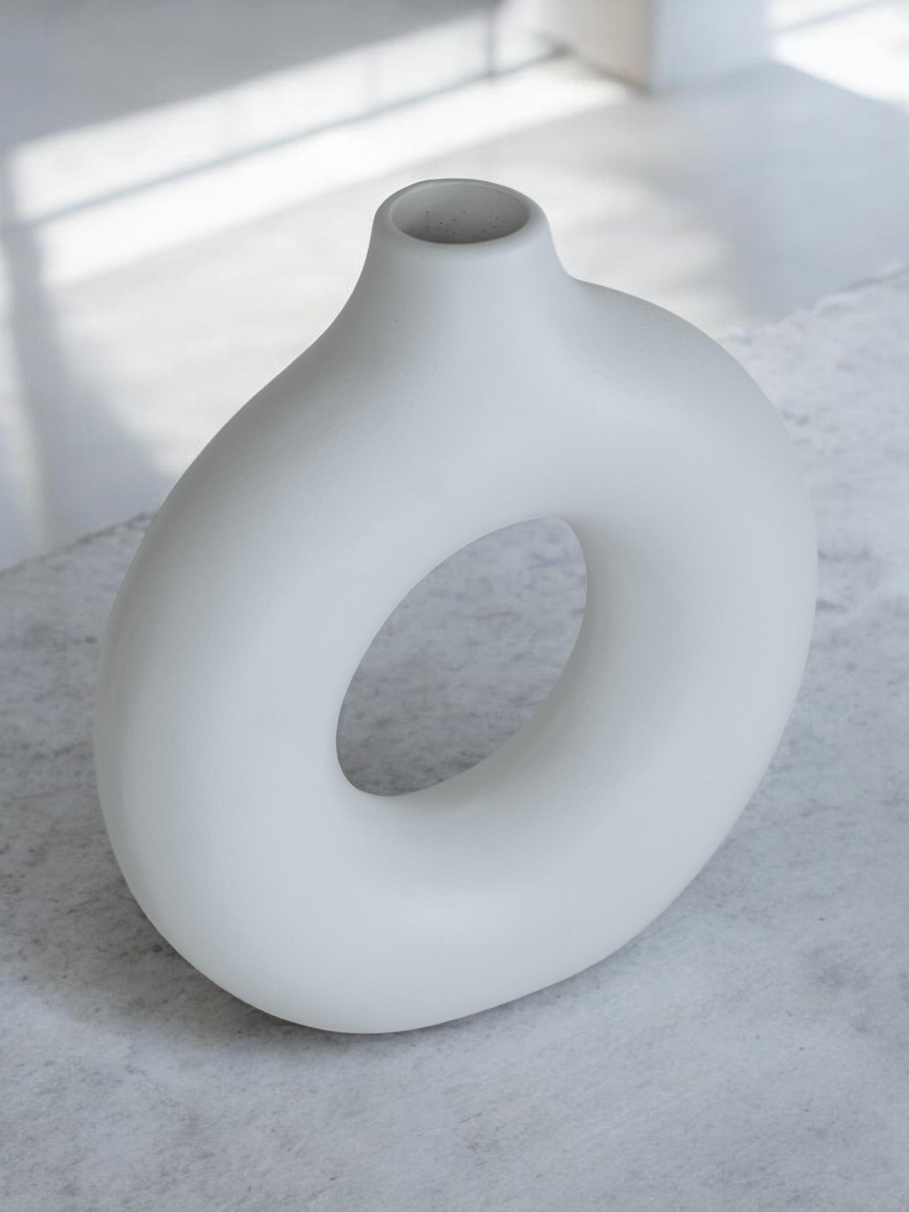 Ваза Луна велика Білий (051)