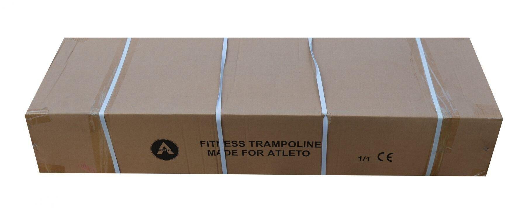 Батут Atleto с наружной сеткой и лестницей 374 см Синий - фото 8