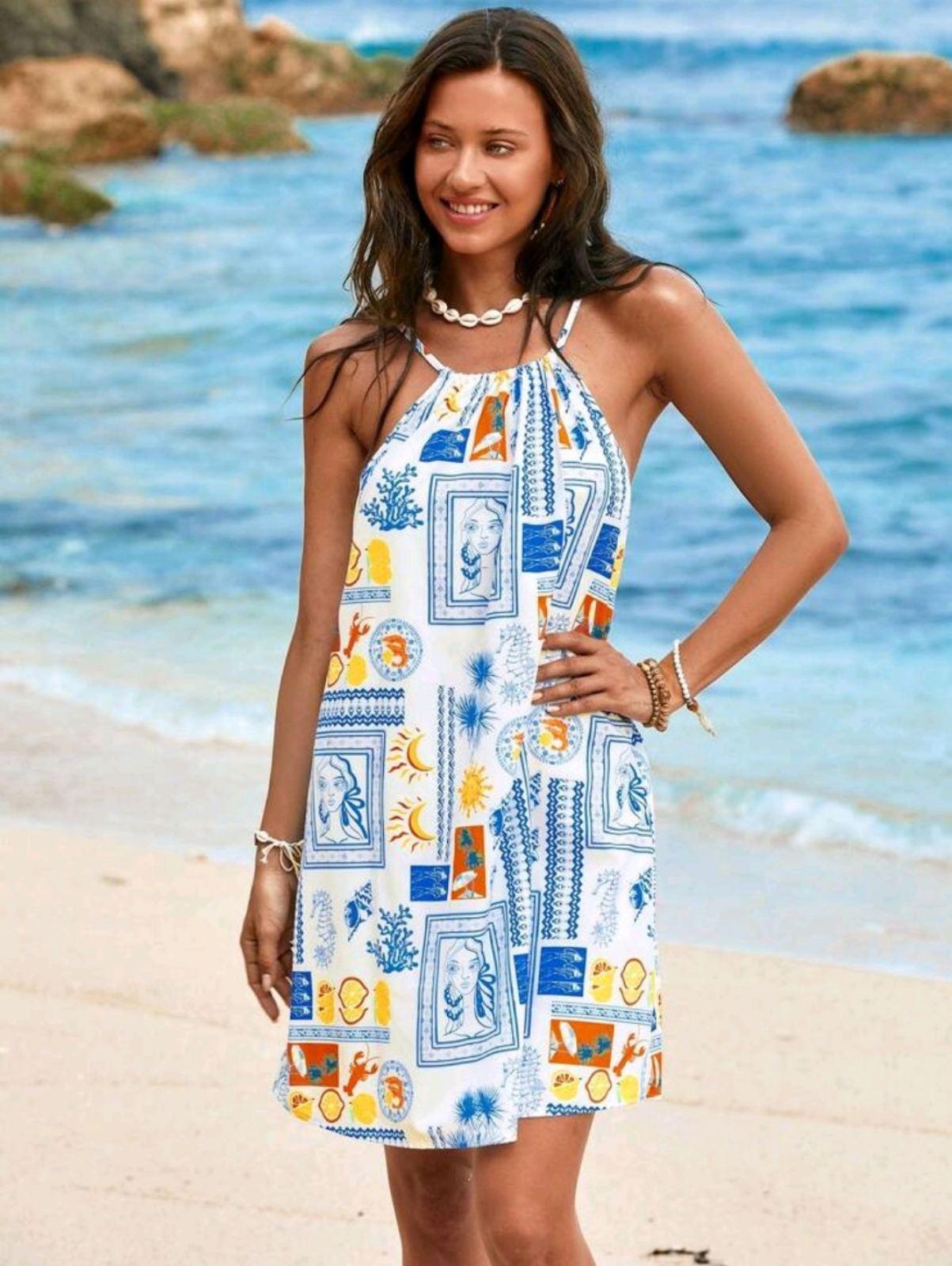 Платье женское Trends с разноцветным принтом S/M (27263876) - фото 4 Платье женское Trends с разноцветным принтом S/M (27263876) - фото 4